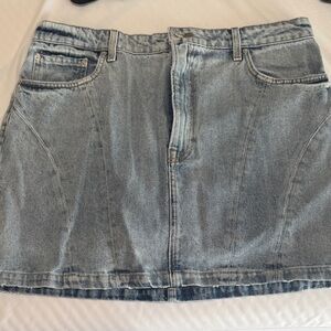 Girlfriend denim skirt